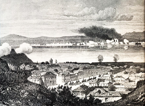 1877c Duel De Artilerie Vidin- Calafat