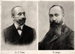 1910 A. C. Cuza și Nicolae Iorga, Partidul Naționalist– Democrat
