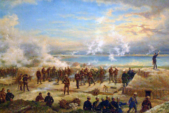 Primul foc de tun tras de Armata Română în Războiul de Independență (1877)