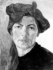 1926-2019 Eleonora Romanescu Artist Plastic. Autoportret