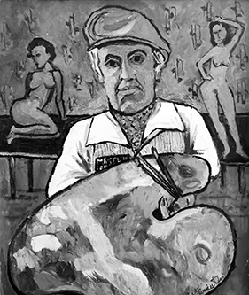 1931-2021 Pictor Ion Minoiu. Autoportret