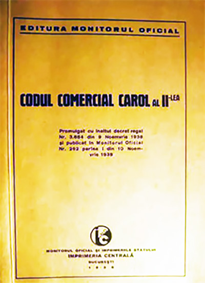 1940 Codul Comercial Carol Al Ii-lea