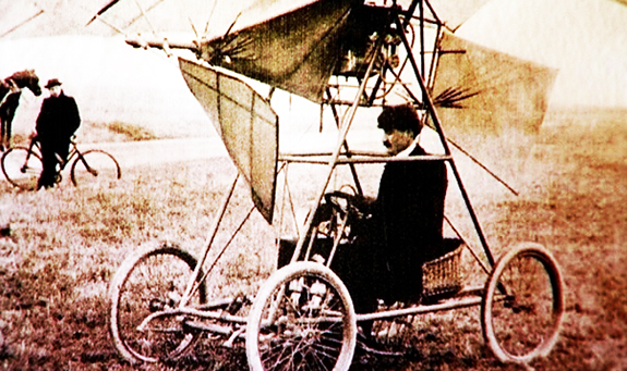 Traian Vuia în Avionul Vuia I, 1906