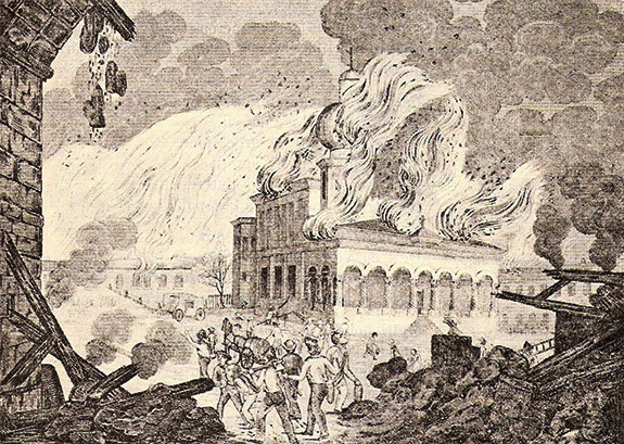 1844 Constituirea Roatei De Pompieri - Incendiu La Sf. Gheorghe