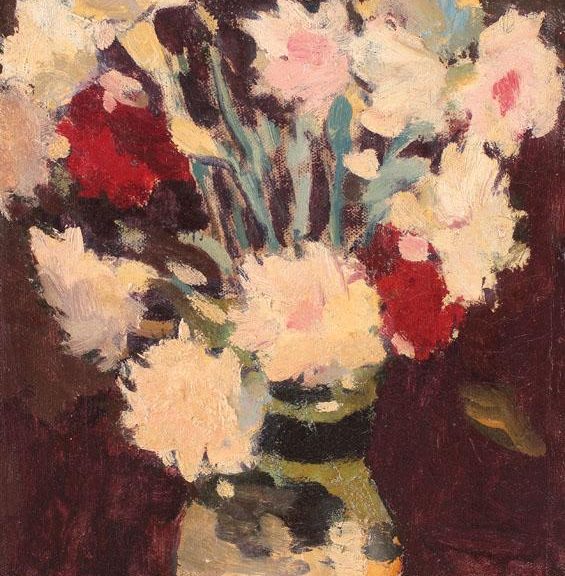 2 - 1907-Vas-cu-garoafe-ulei-pe-panza