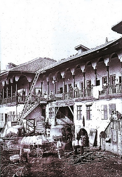 Hanul Lui Manuc Bucuresti 1868 Foto Carol Popp De Szathmary