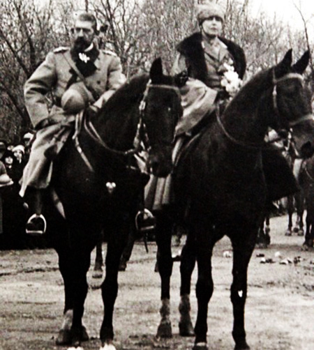 1918d Regele Ferdinand și Regina Maria Pe Kiseleff