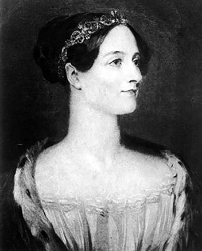 Ada Lovelace (3) Portrait by Alfred Edward Chalon (1840)