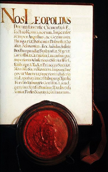 1691 Diploma Leopoldină