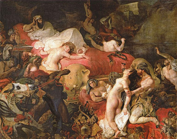 3 Moartea lui Sardanapalus Death of Sardanapalus, 1827
