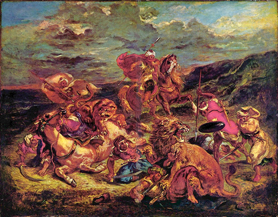 9 Vânătoarea de lei Lion Hunt, 1861