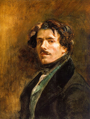 Eugène Delacroix (1). Self-portrait (1837)