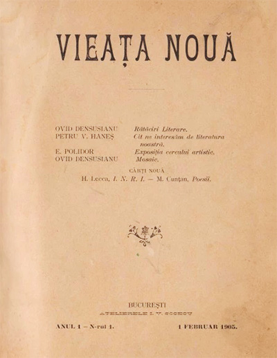Vieața nouă 1905 Vieața Nouă