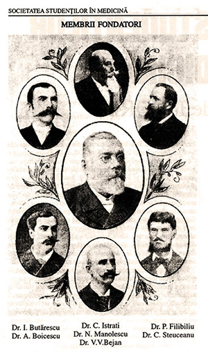 Societatea Studenților în Medicină - membrii fondatori 1875 Societatea Studenților în Medicină Membrii Fondatori