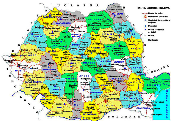 Organizarea administrativă a RSR, 1968 1968 Organizarea Administrativă A Rsr