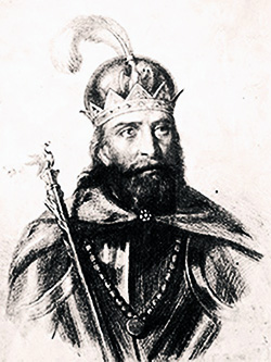 Mircea cel Bătrân 1411 Mircea Cel Bătrân. Litografie De A. Bielz