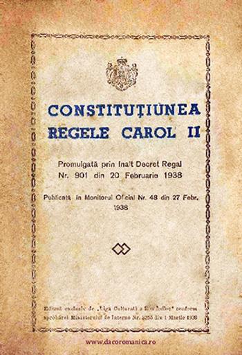 1938 Constituția Carol Ii