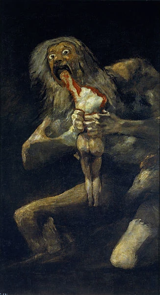 18 Saturno devorando a su hijo Saturn Devouring His Son, (1819-1823)