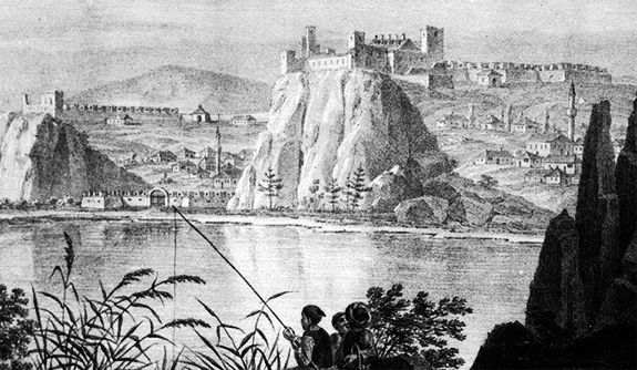 1595 Cetatea Hârșova. Litografie De A. Von Saar, 1826