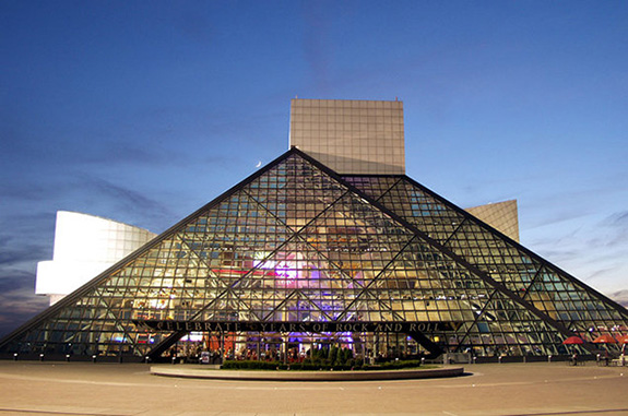 The Rock And Roll Hall Of Fame Museum (night)
