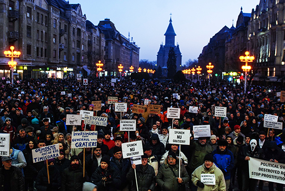 2017b Proteste Față De Intențiile Guvernului De Modificare A Codului Penal, Timișoara
