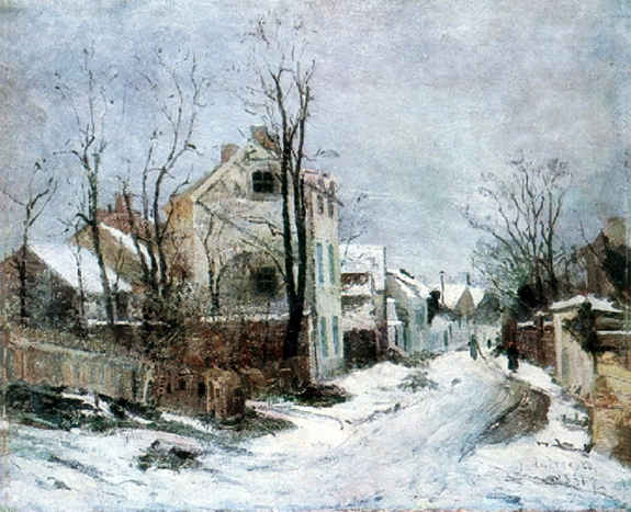 Iarna la Barbizon 7a Iarna la Barbizon Winter at Barbizon