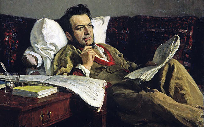 Mikhail Glinka (1804-1857). Portrait by Ilya Repin -cover