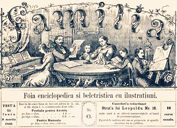 1865 Primul număr Familia