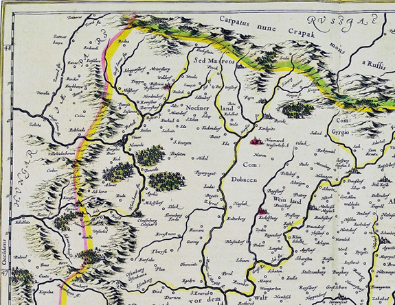 1686 Harta Transilvaniei la 1635