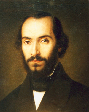 Nicolae Bălcescu, Portret de Gheorghe Tattarescu, 1851