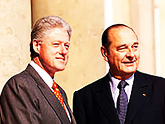 1997 București Bill Clinton și Jacques Chirac