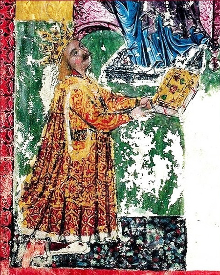 Sf. Voievod Ștefan cel Mare – Evangheliarul de la Humor (considerată cea mai exactă reprezentare) (3)