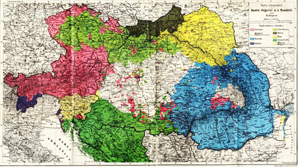 1919 Harta Etnica A Austro-ungariei Si Romaniei