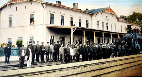 Inaugurarea C F Vârciorova– Pitești 1878 Gara Pitești Inaugurarea C F Vârciorova– Pitești