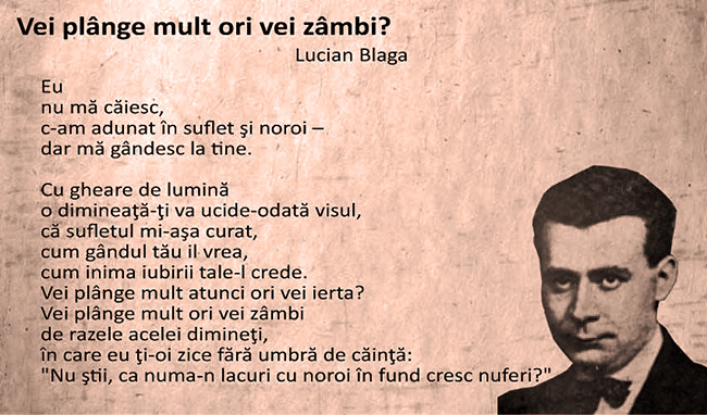 Lucian Blaga Vei Plânge Mult Sau Vei Zâmbi -cover