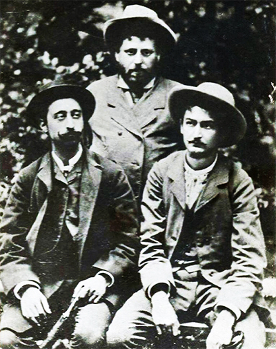 Ion Creangă Cu A.c. Cuza și N.a. Bogdan La Slănic-moldova, 1885