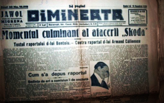 1933 Campania Mediatică A Afacerii Škoda