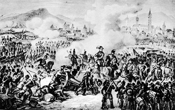 1849 Armata revoluționară maghiară la Sibiu