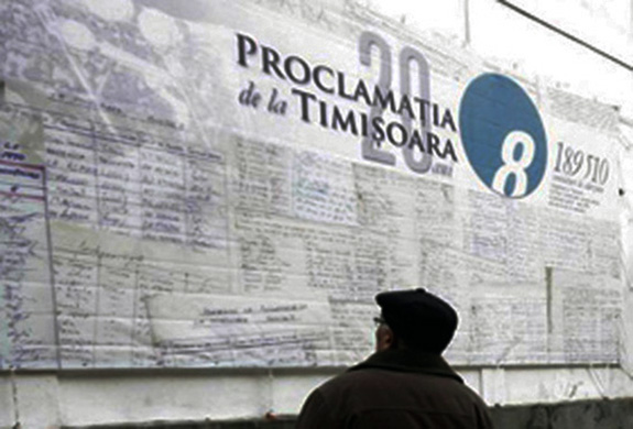 1990b Proclamația Timișoara Piața Operei