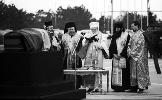 1992 Reînhumare Titulescu, foto Mihai Alexe Agerpres