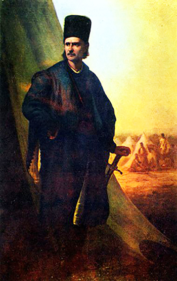 1821 Tudor Vladimirescu, Cotroceni. Portret Theodor Aman