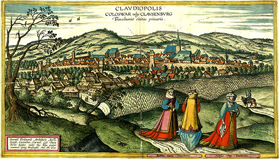 1437 Clujul Medieval. Gravură De Georg Houfnagel