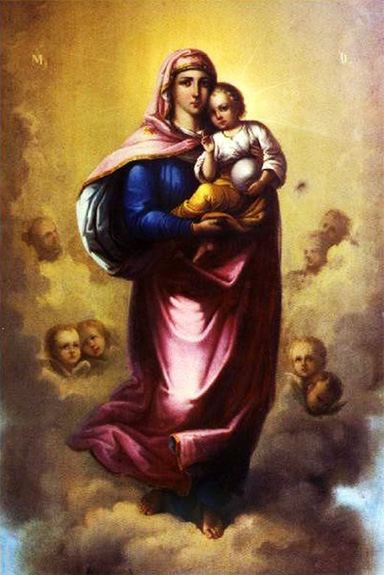 A8 Maica Domnului cu Pruncul în braţe, M. Agapia, 1858-1861