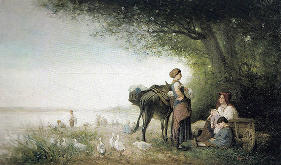 B4 Spălătorese la râu, 1863-1867