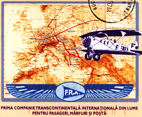1922a Compania Franco-română De Navigație Aeriană Paris–bucurești–istanbul
