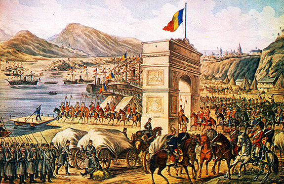 1878b Dobrogea - Armata Romana Trece Dunarea