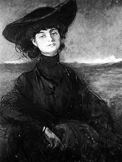 1876-1933 Anna De Noailles Scriitoare. Portret Jean Louis Forain, 1914