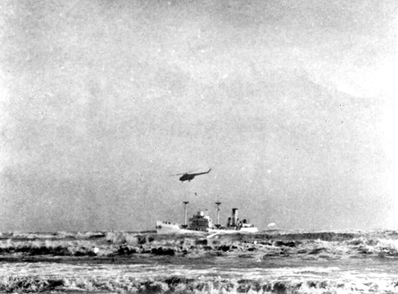 1963 Prima misiune de salvare pe mare cu elicopterul