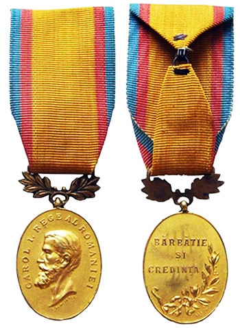 1903 Medalia Pentru Bărbăție și Credință