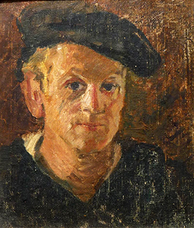 1928 Pictor Virgil Miu. Autoportret